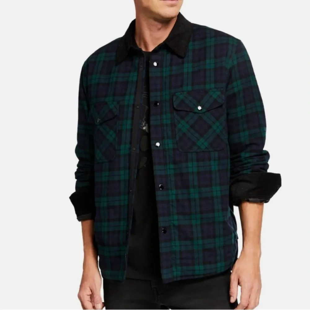 rag & bone Green and Blue Plaid Shirt Jacket - Picture 2 of 10